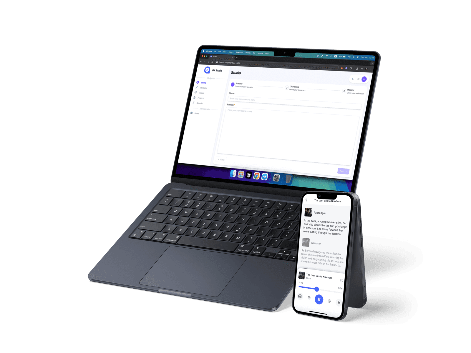 Ok Audio - AI-Powered Audio Book Studio